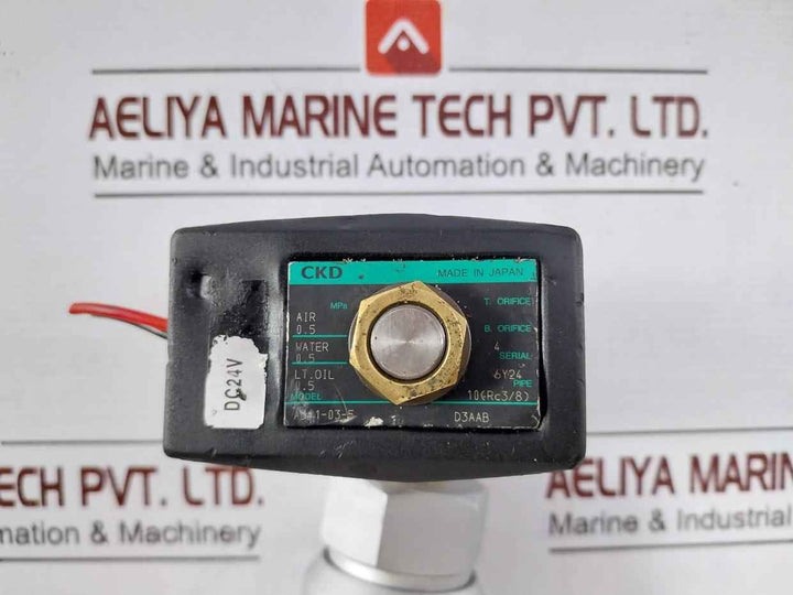 Ckd Ab41-03-5 Solenoid Valve Dc24V