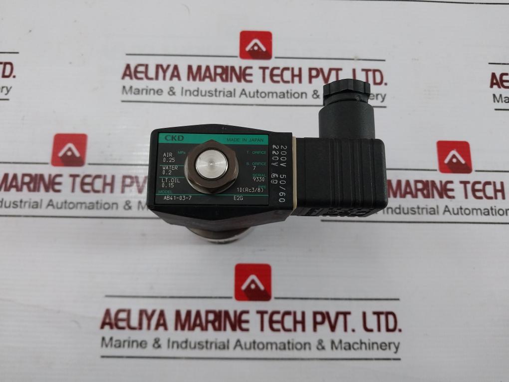 Ckd Ab41-03-7 Solenoid Valve 200V 50/60