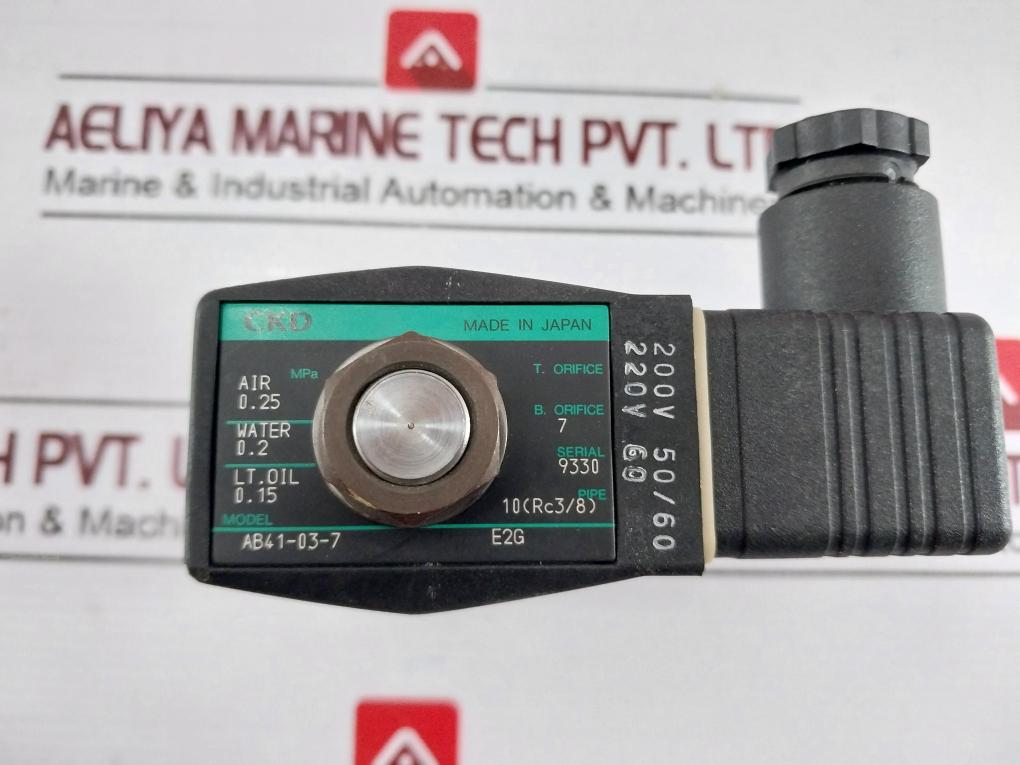 Ckd Ab41-03-7 Solenoid Valve 200V 50/60