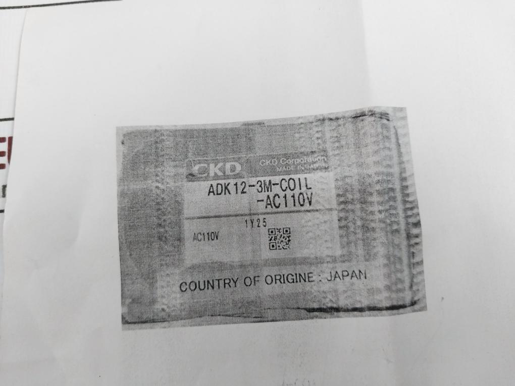 Ckd Adk12-25A-03Ke Solenoid Valve Ac110V