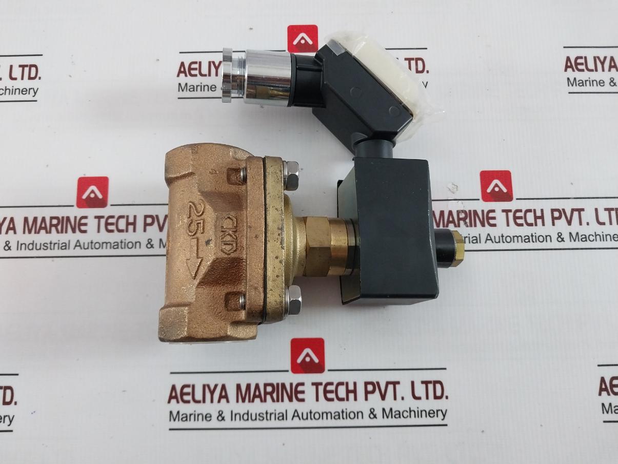 Ckd Adk12-25A Solenoid Valve 200V 50/60Hz 05K-000-01K