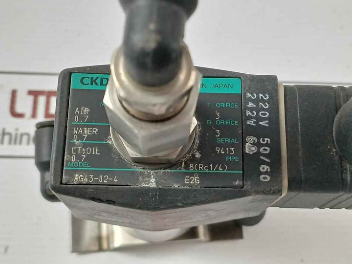 Ckd Ag43-02-4 Solenoid Valve 220V 50/60