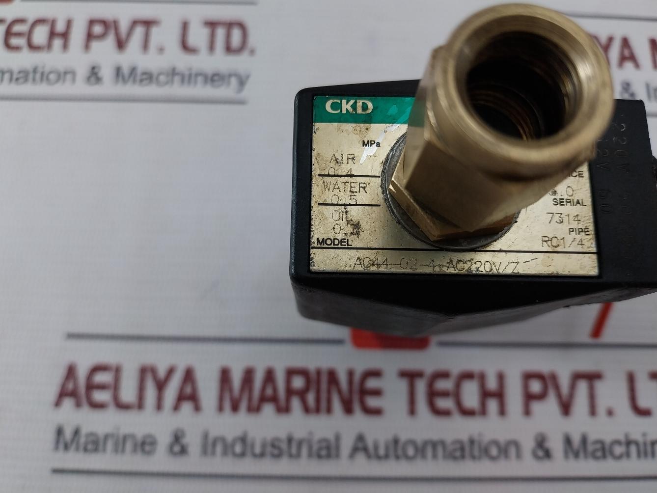 Ckd Ag44-02-4-ac220V/Z Solenoid Valve 220V 50/60