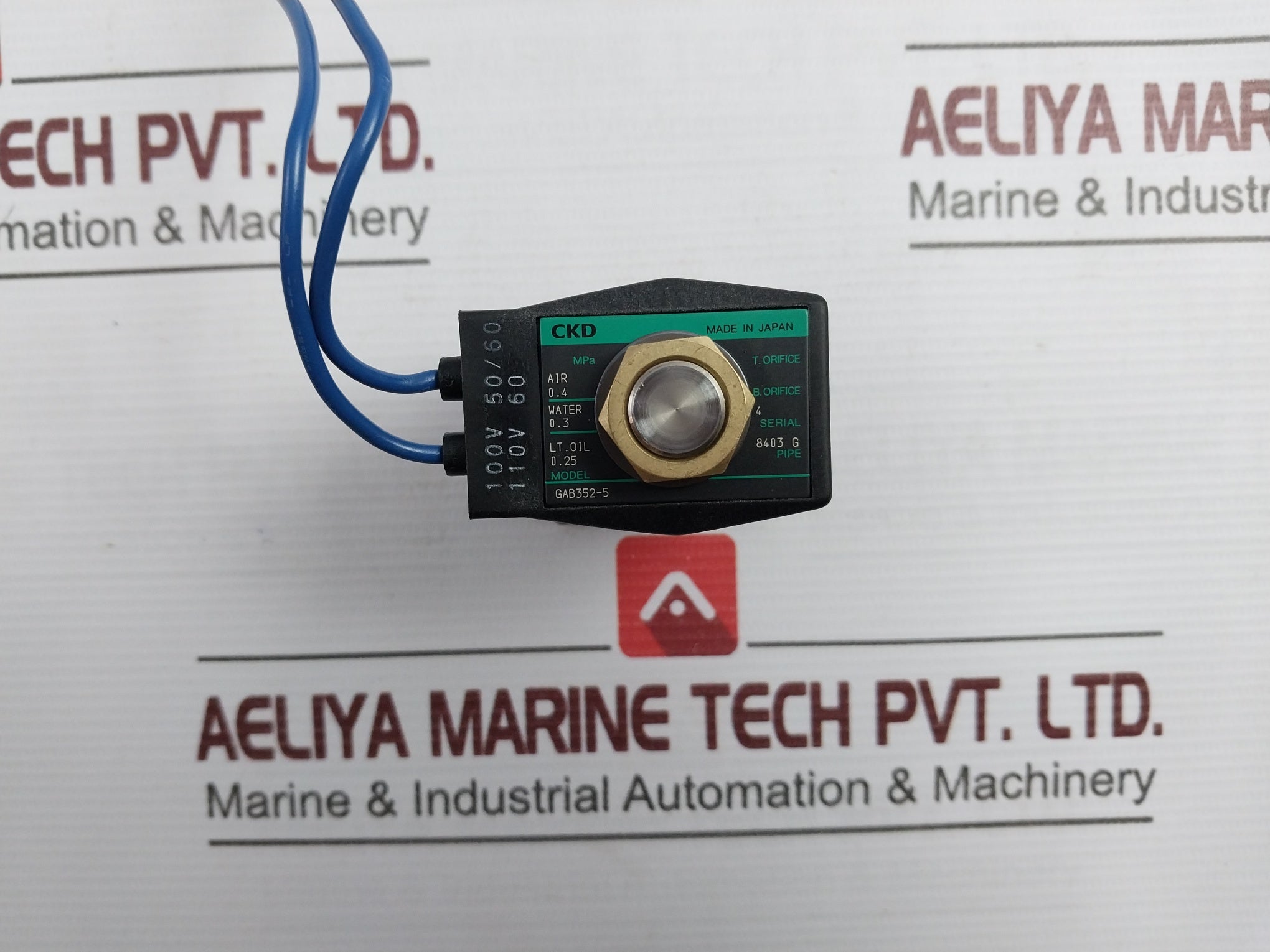 CKD GAB352-5 Solenoid Valve 100V AC 50/60 Hz 0.4Mpa