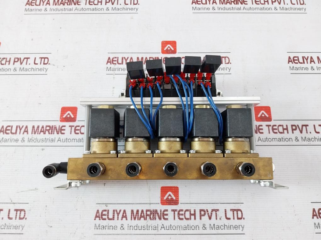 Ckd Gab352-5 Solenoid Valve Manifold Assembly 110V 60