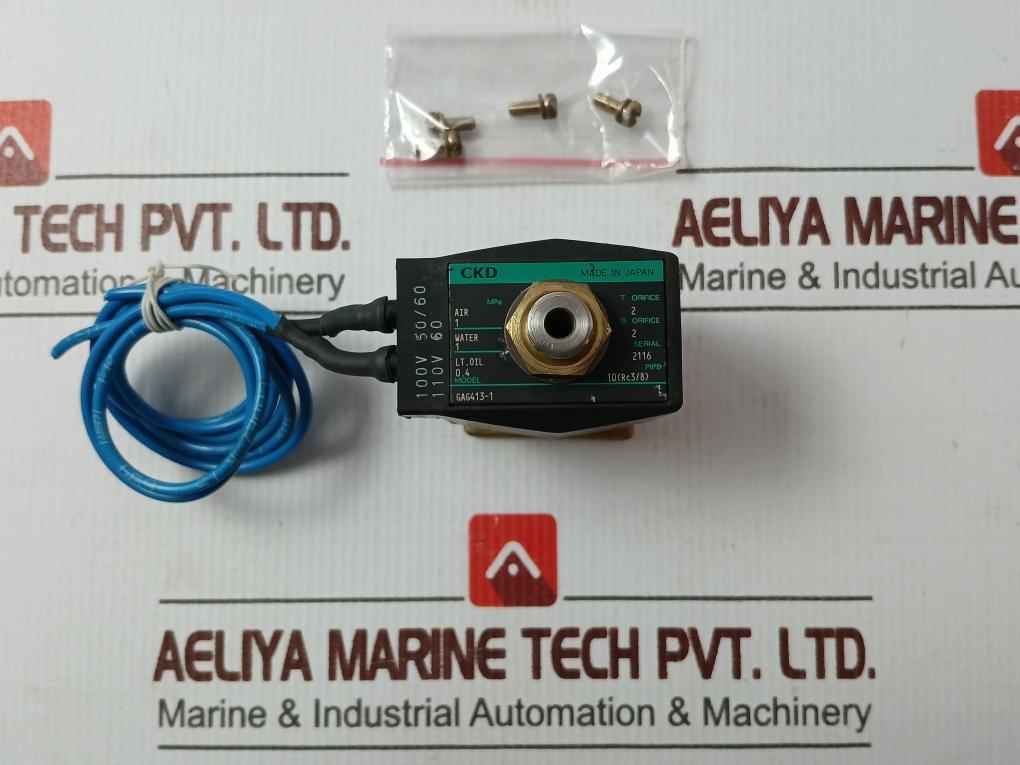 Ckd Gag413-1 Solenoid Valve 100V 50/60Hz