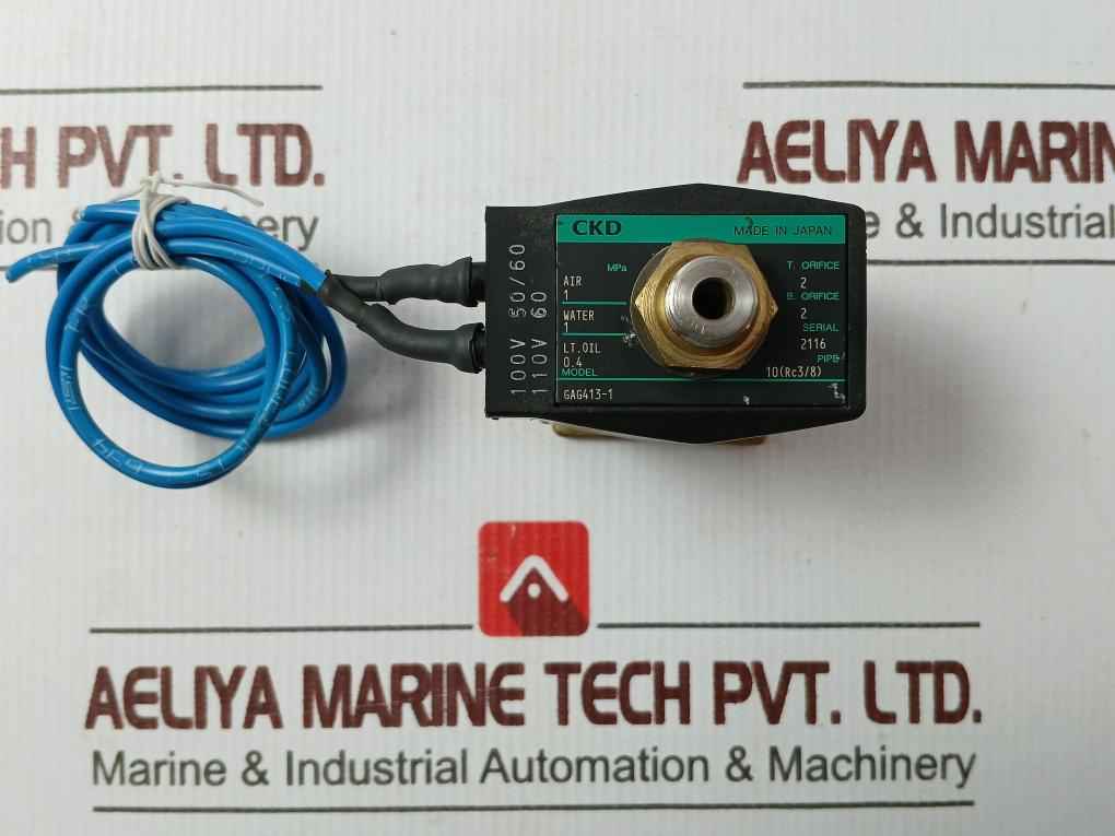 Ckd Gag413-1 Solenoid Valve 100V 50/60Hz