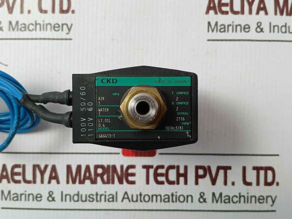 Ckd Gag413-1 Solenoid Valve 100V 50/60Hz