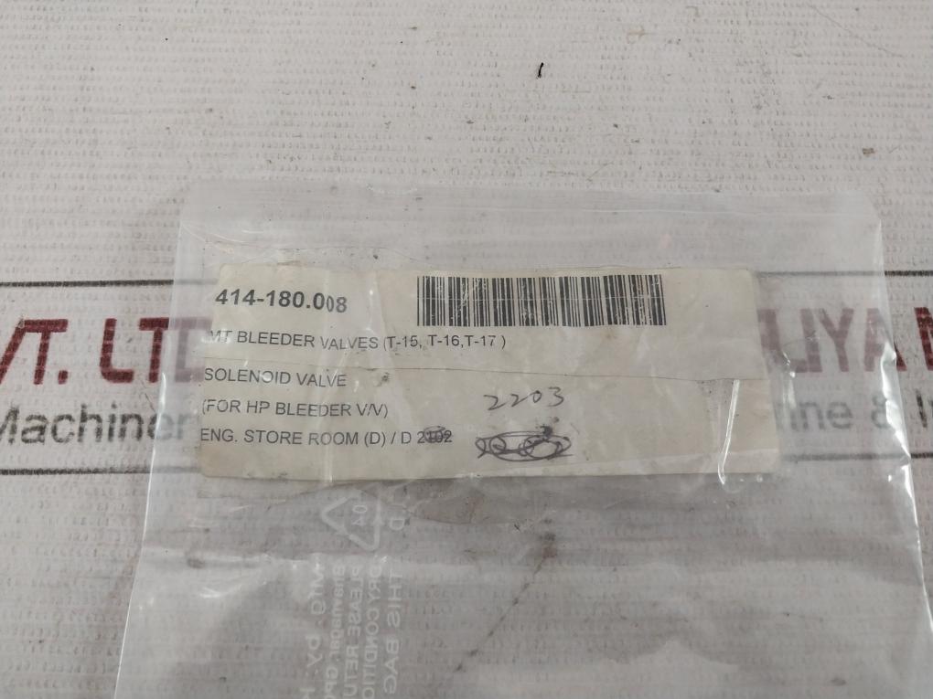 Ckd Solenoid Valve 200V 50/60Hz 414-180.008