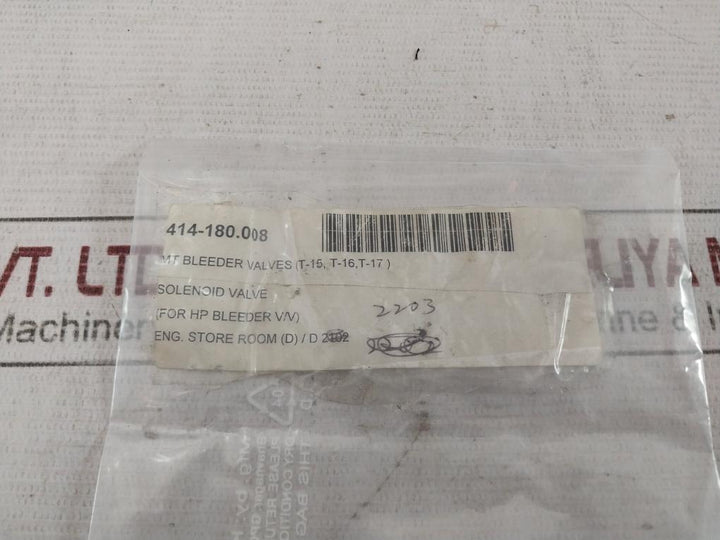 Ckd Solenoid Valve 200V 50/60Hz 414-180.008