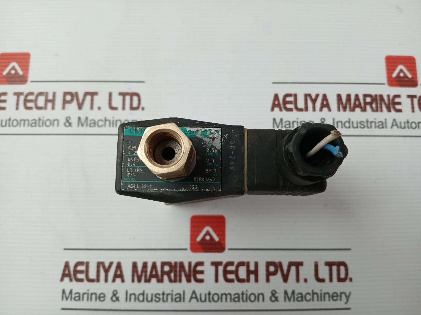 Ckd Solenoid Valve 24Vdc Pipe-8(Rc1/4) Part No. Ag4 1-02-2 02G
