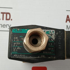 Ckd Solenoid Valve 24Vdc Pipe-8(Rc1/4) Part No. Ag4 1-02-2 02G