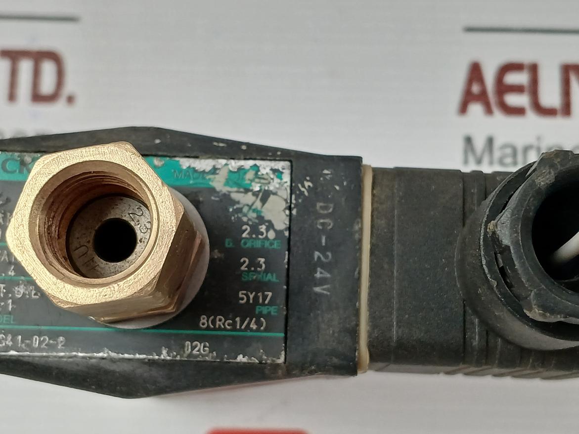 Ckd Solenoid Valve 24Vdc Pipe-8(Rc1/4) Part No. Ag4 1-02-2 02G