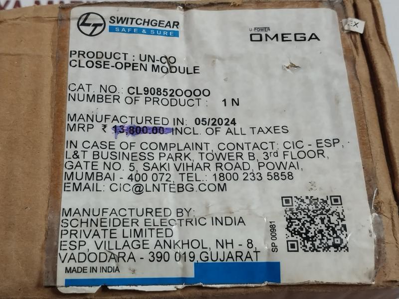 Cl908520000 Un-co Module For Breaker Control L&T Rev-01