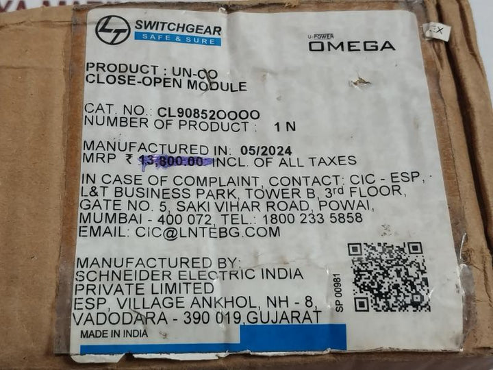Cl908520000 Un-co Module For Breaker Control L&T Rev-01