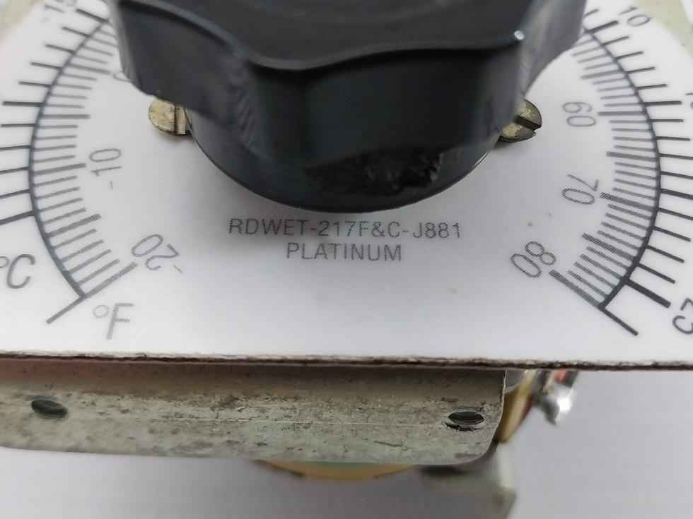 Clarostat Rdwet-217F&amp;C-j881 Potentiometer Temperature Control Assembly
