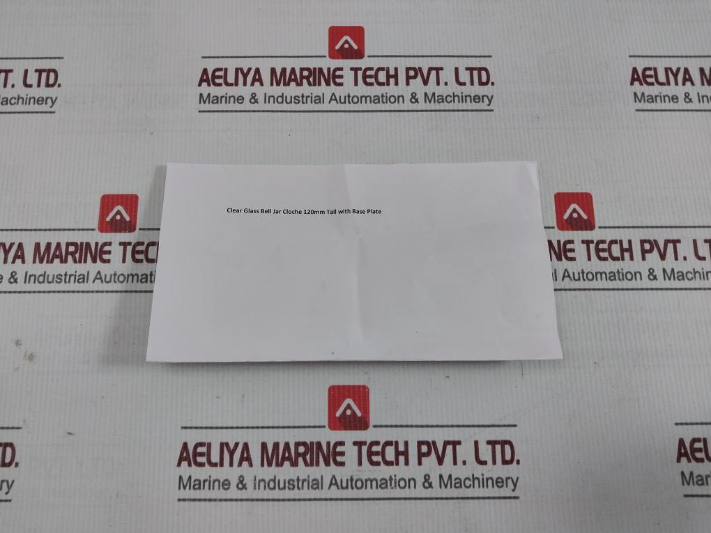 Clear Glass Bell Jar Cloche 120Mm Tall With Base Plate