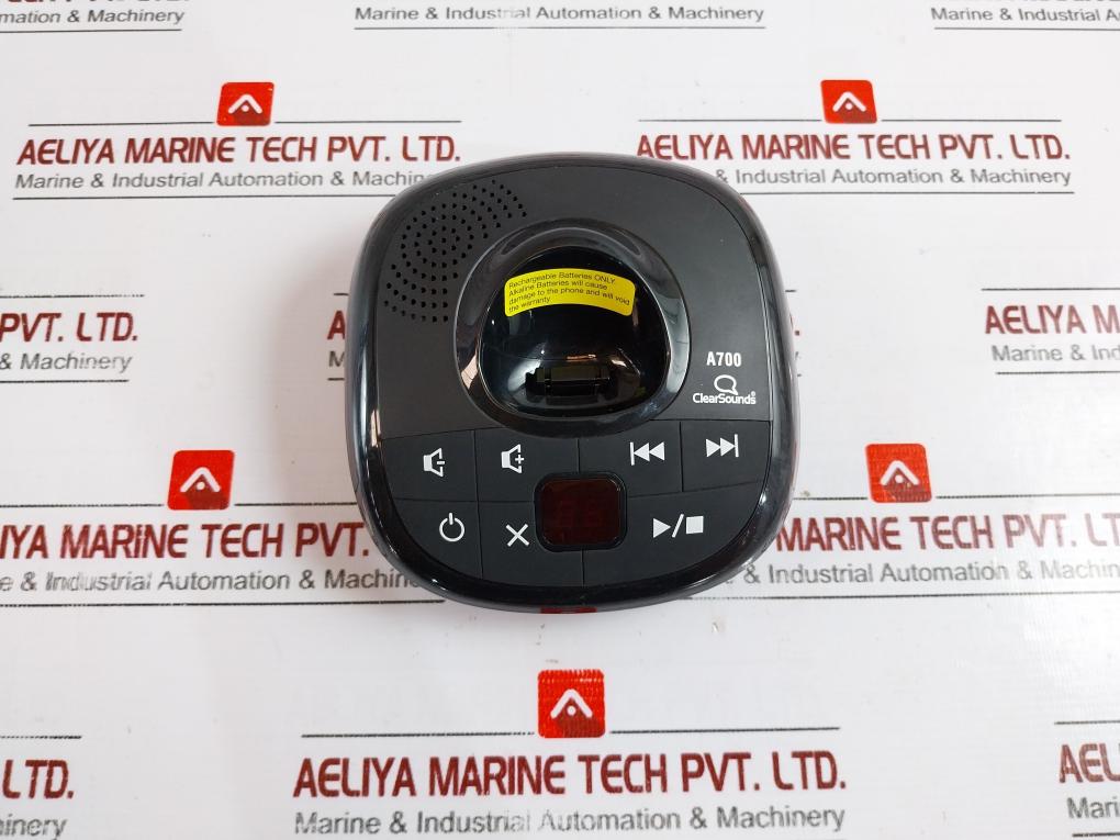 Clearsounds A700 Amplified Cordless Phone With Answering Machine Dect 6.0