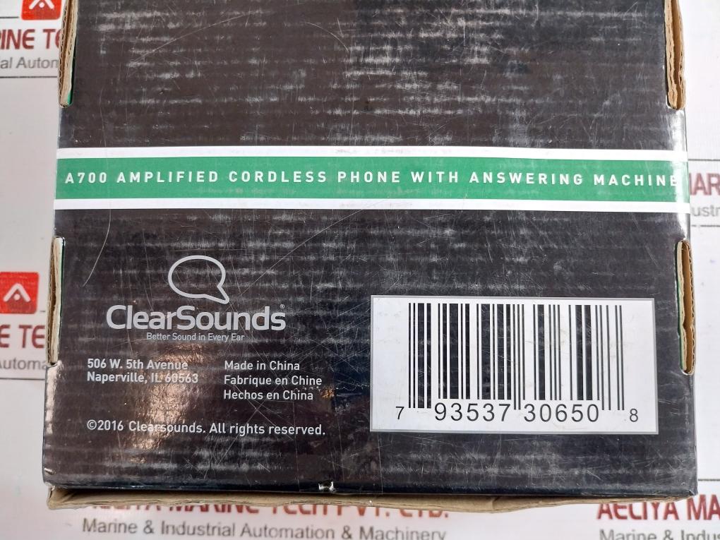 Clearsounds A700 Amplified Cordless Phone With Answering Machine Dect 6.0