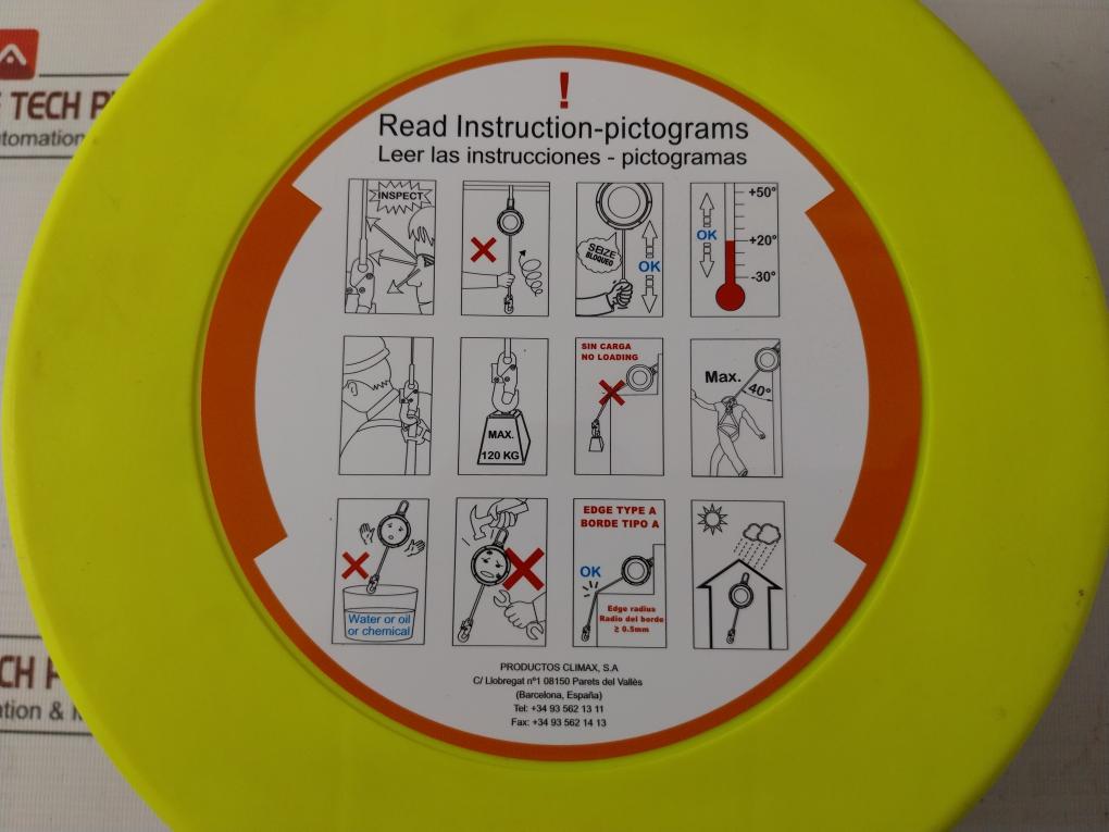 Climax 20M-a Fall Arrester Stopper Retractable Steel 20M Cable With Snap Hook