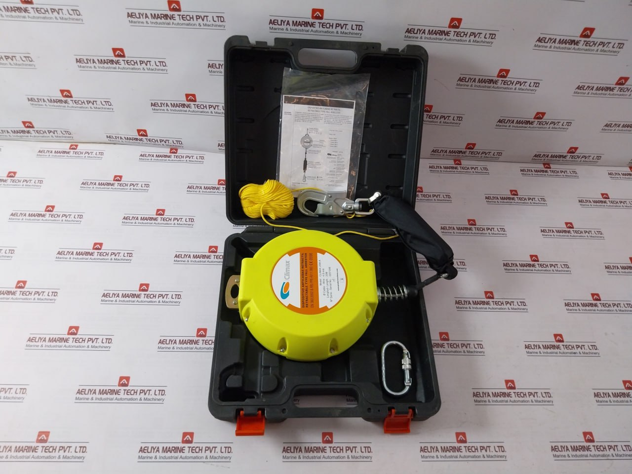 Climax 20M-a Fall Arrester Stopper Retractable Steel 20M Cable With Snap Hook