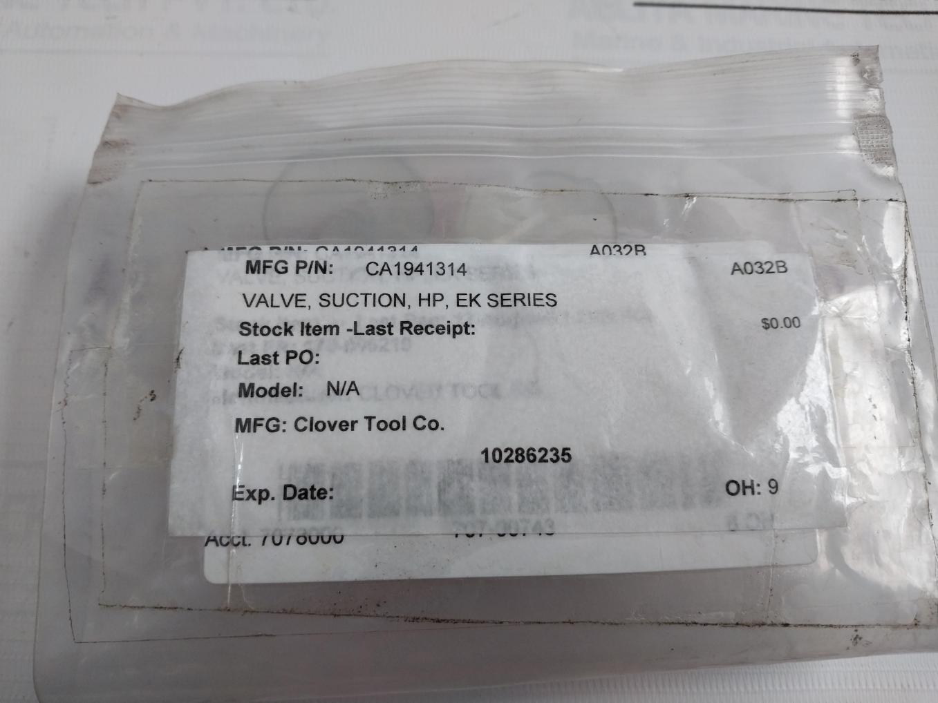 Clover Ca1941314 Suction Valve Tool