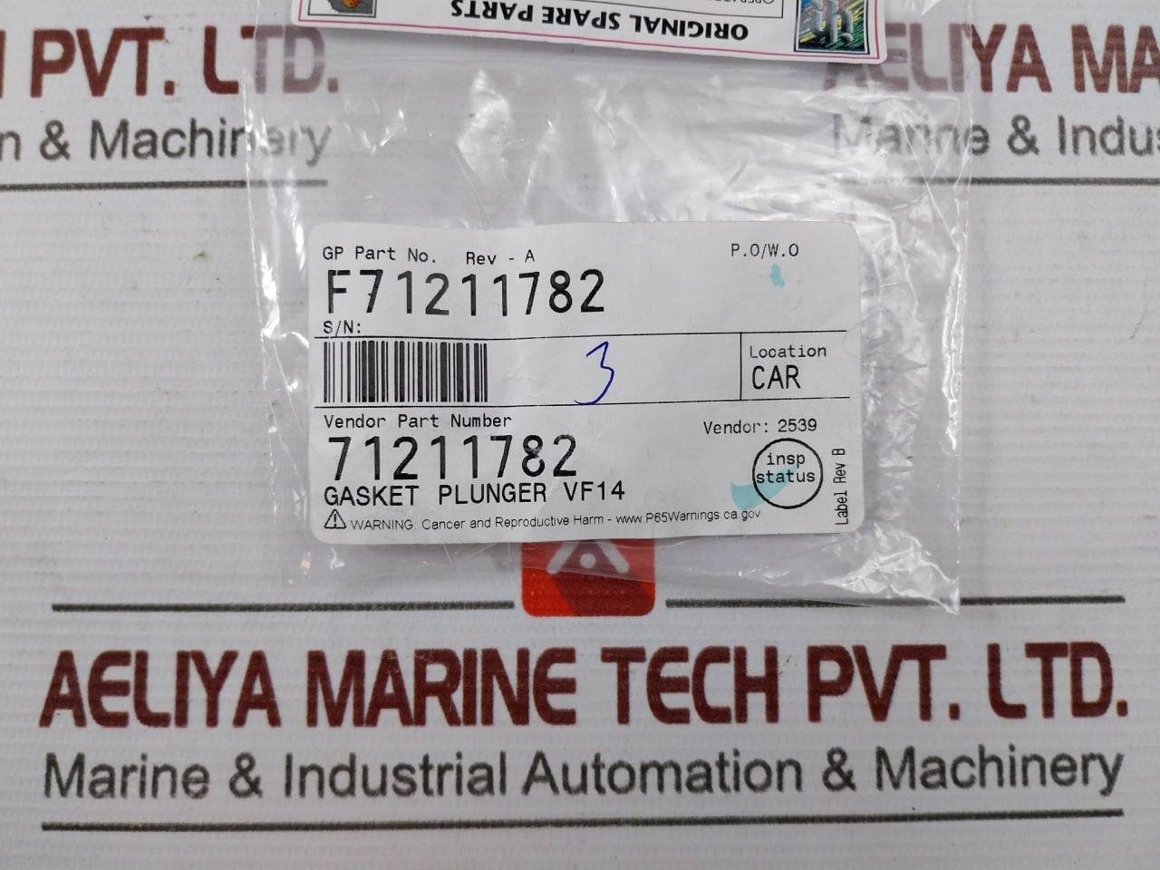 Clover Tool 71211782 Piston Socket D14 Gasket Plunger Vf14 Pump