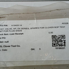 Clover Tool A19405-14 High-pressure Valve Seat