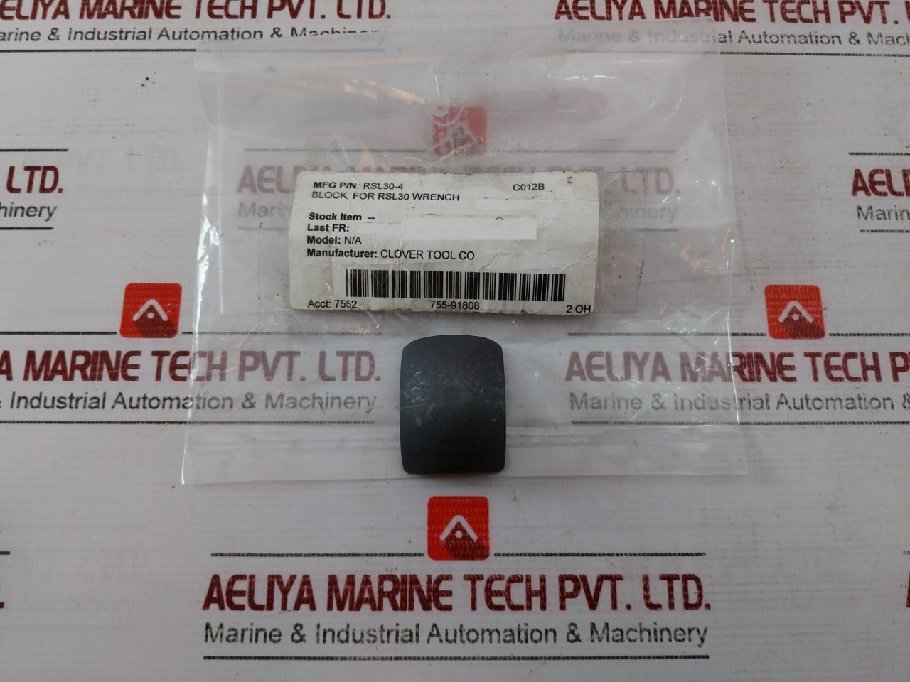 Lot of 2x CLOVER TOOL RSL20-4 Block For RSL20 Wrench 7552 755-91808 2 OH