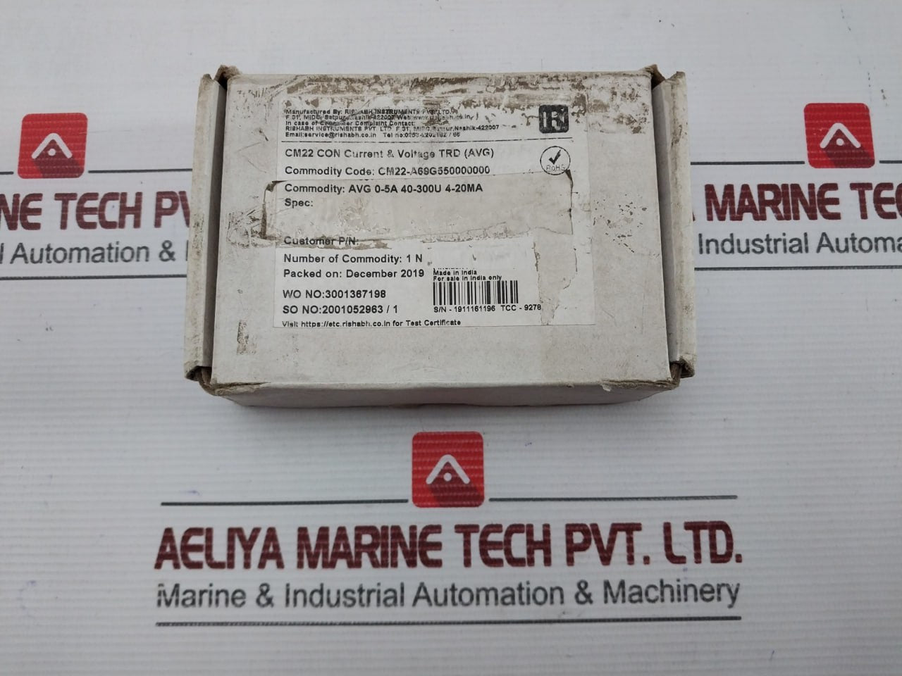 Cm22-a69G550000000 Current Transducer Rishabh 0-5A 4-20Ma