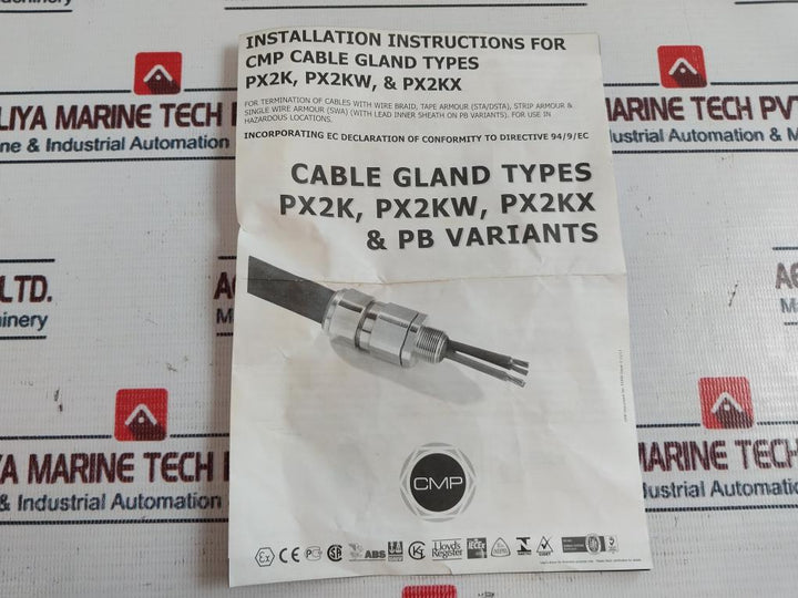 Cmp Products 20Px2Kx1Ra532 Cable Gland ¾” Npt Ul/Atex 20Px2Kx1Ra532