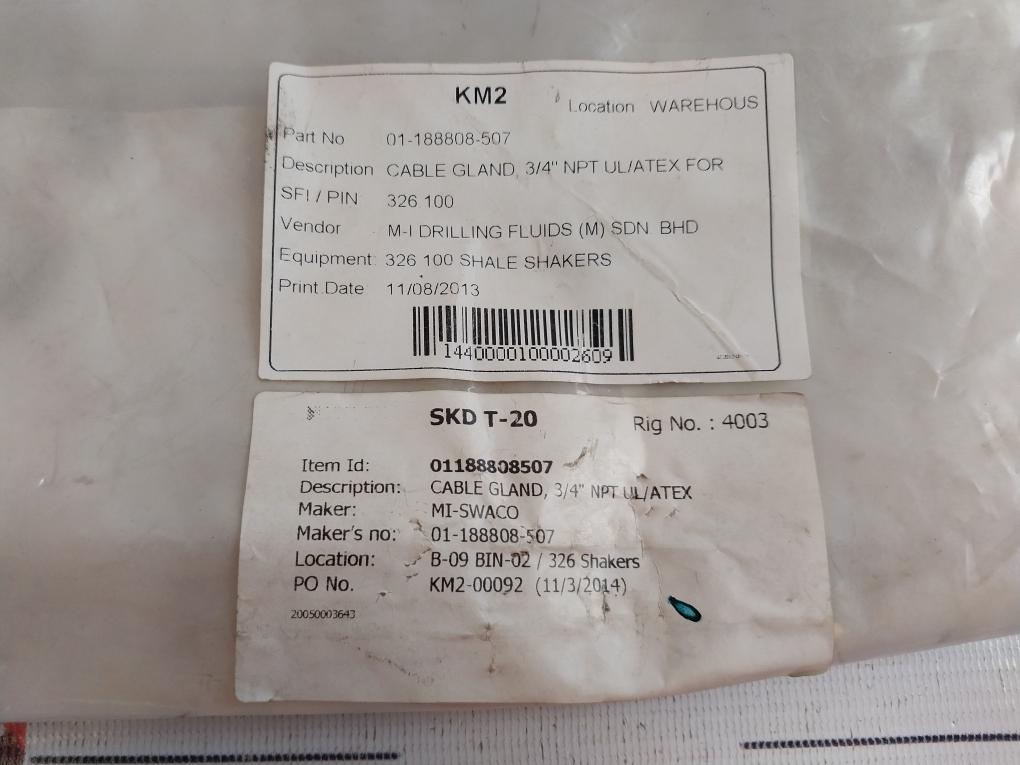 Cmp Products 20Px2Kx1Ra532 Cable Gland ¾” Npt Ul/Atex 20Px2Kx1Ra532
