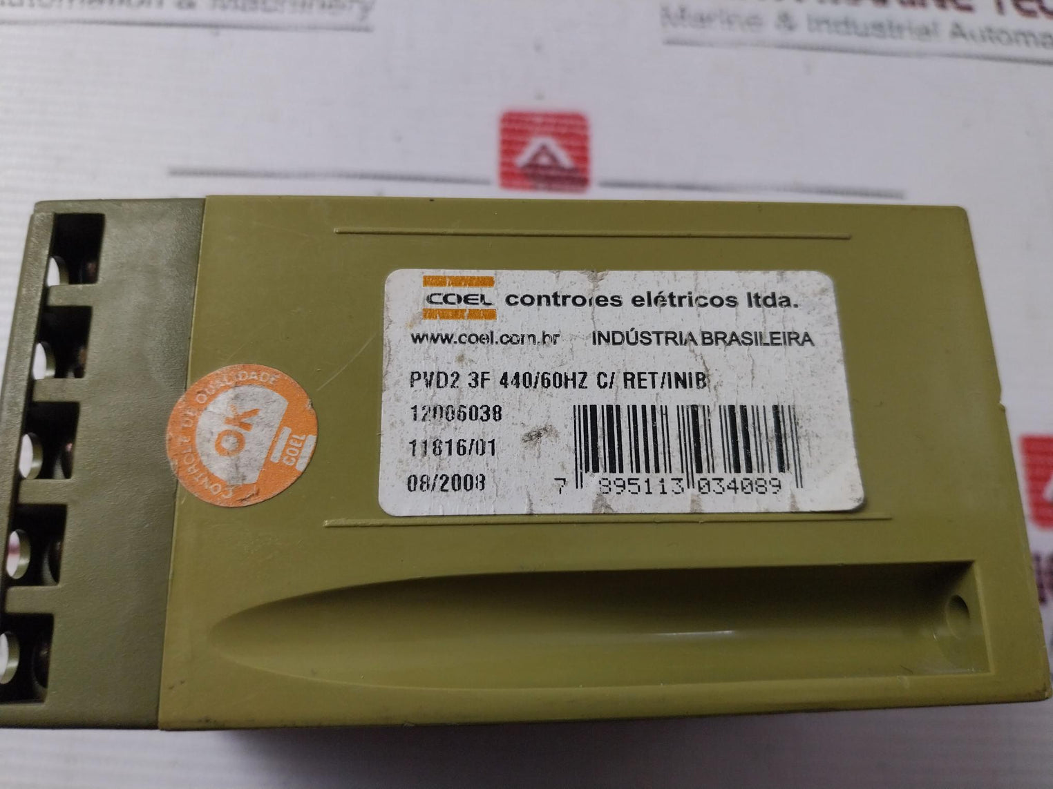 Coel Pvd-3F Voltage Monitor 440V 60Hz