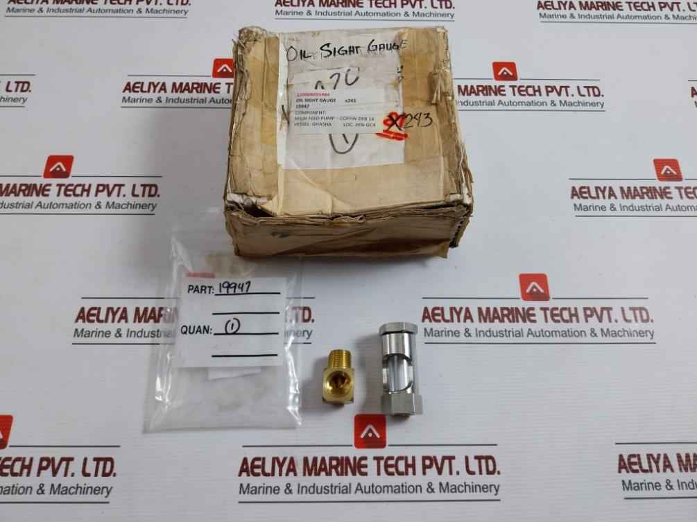 Coffin 19947 Oil Sight Gauge For Main Feed Pump