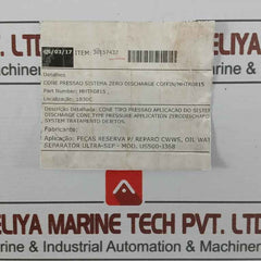 Coffin Mhtr0815 Cone Pressure System Zero Discharge