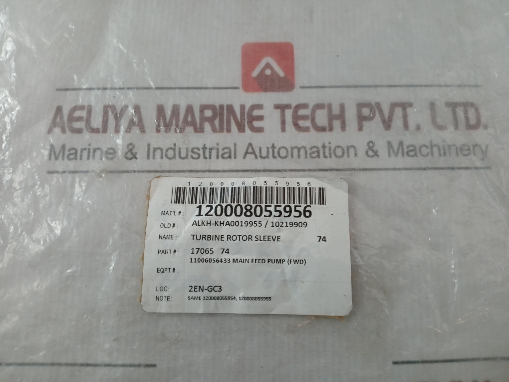 17065 74 Turbine Rotor Sleeve Coffin Turbo Pump