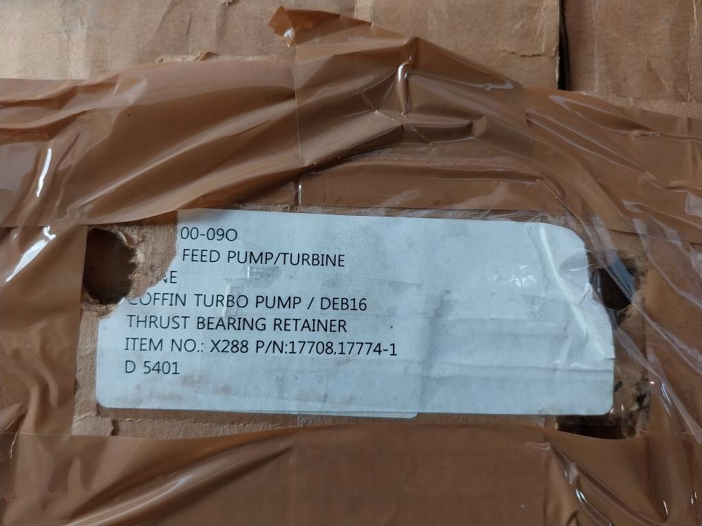 Coffin Turbo Pump 17708 Main Feed Water Pump/Turbine Deb16 X288 17774-1
