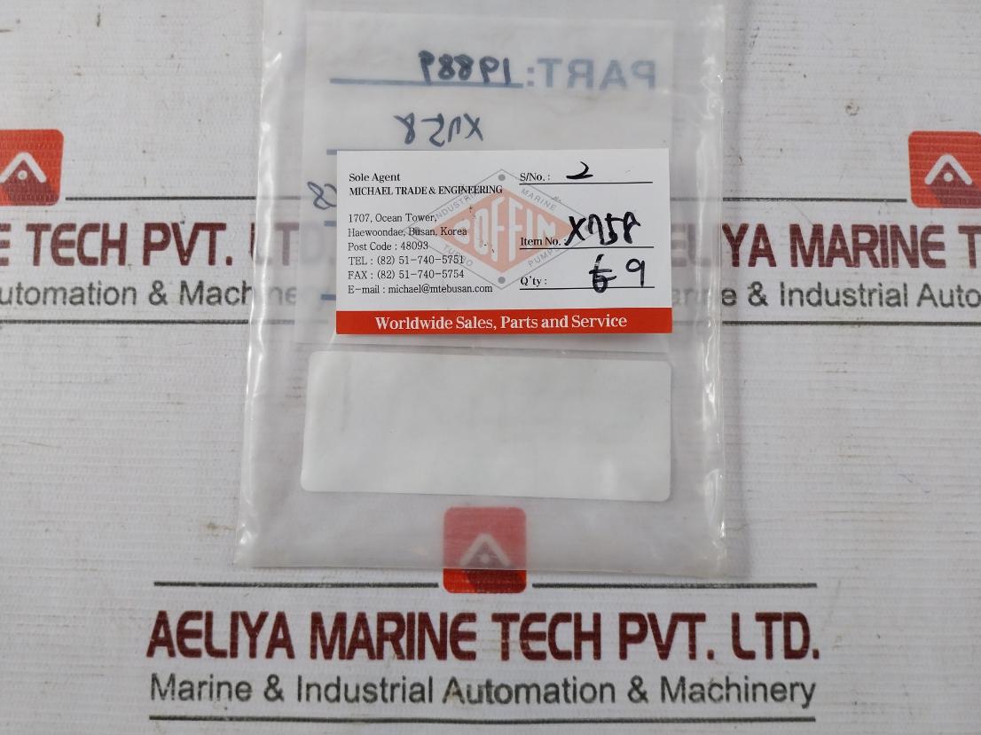 Coffin Turbo Pump 19889 O-ring X758 Main Feed Pump / Turbine 13D-000-03V