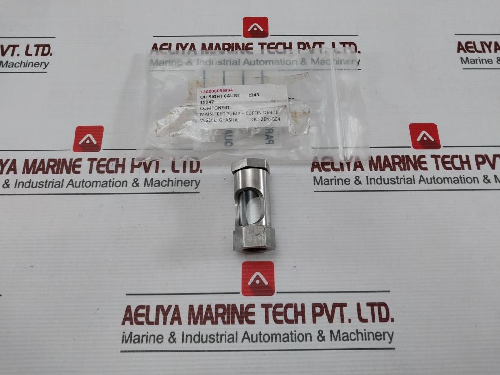 Coffin Turbo Pump 19947 In-line Sight Glass