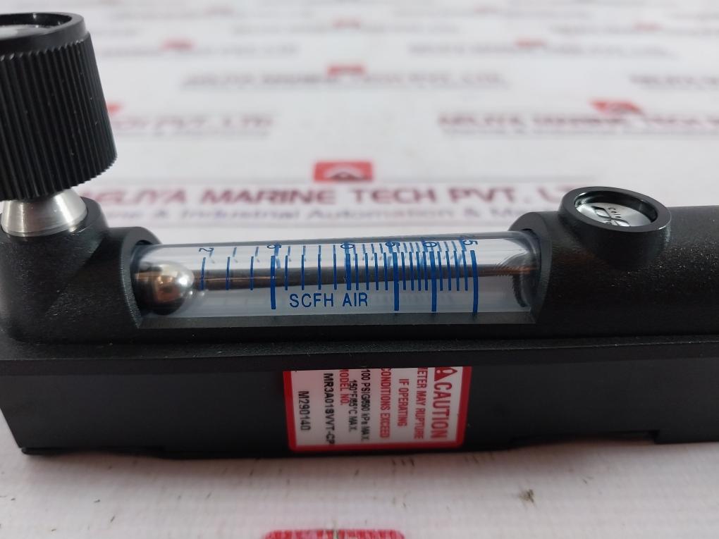 Cole-parmer Mr3A01Svvt-cp Flowmeter 100 Psig/690 Kpa 150°F/65°C Max