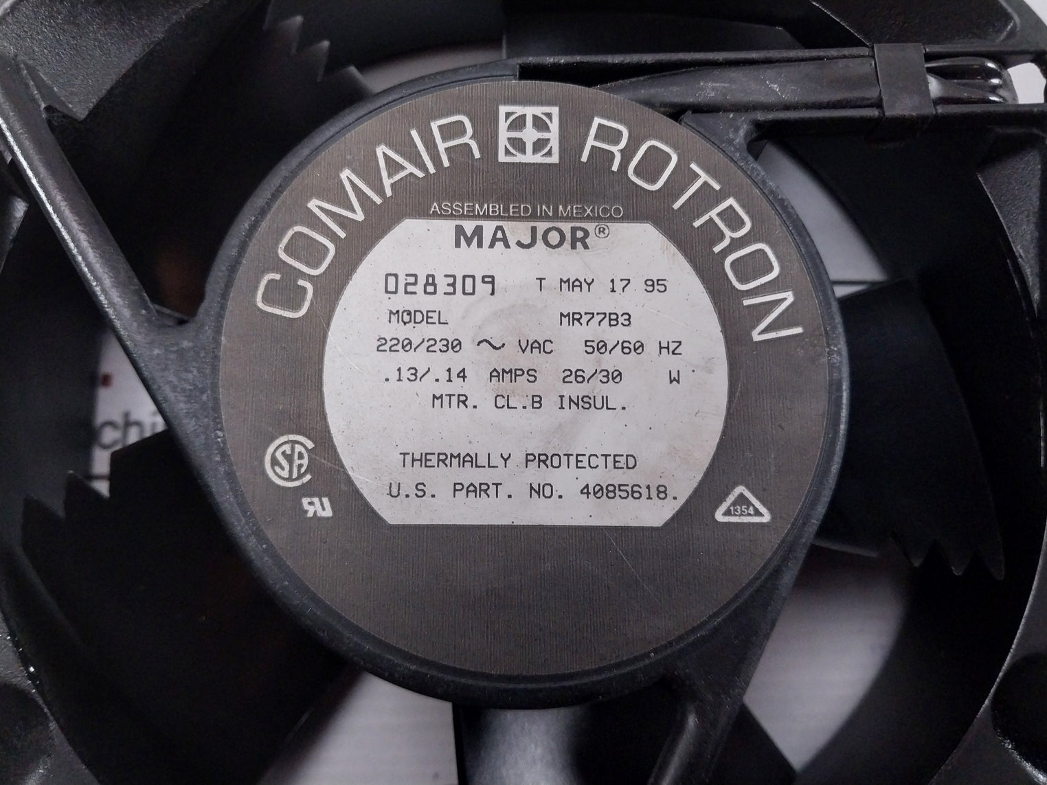 Comair Rotron Mr77B3 Ac Fan 220-230V/50-60 Hz