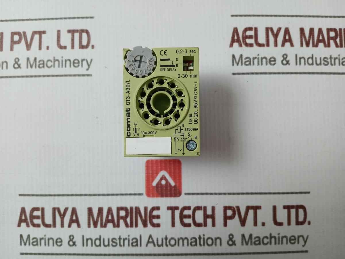 Comat Ct3-a30/L Time Relay 20–65Vac 0.2–3S 2–30Min