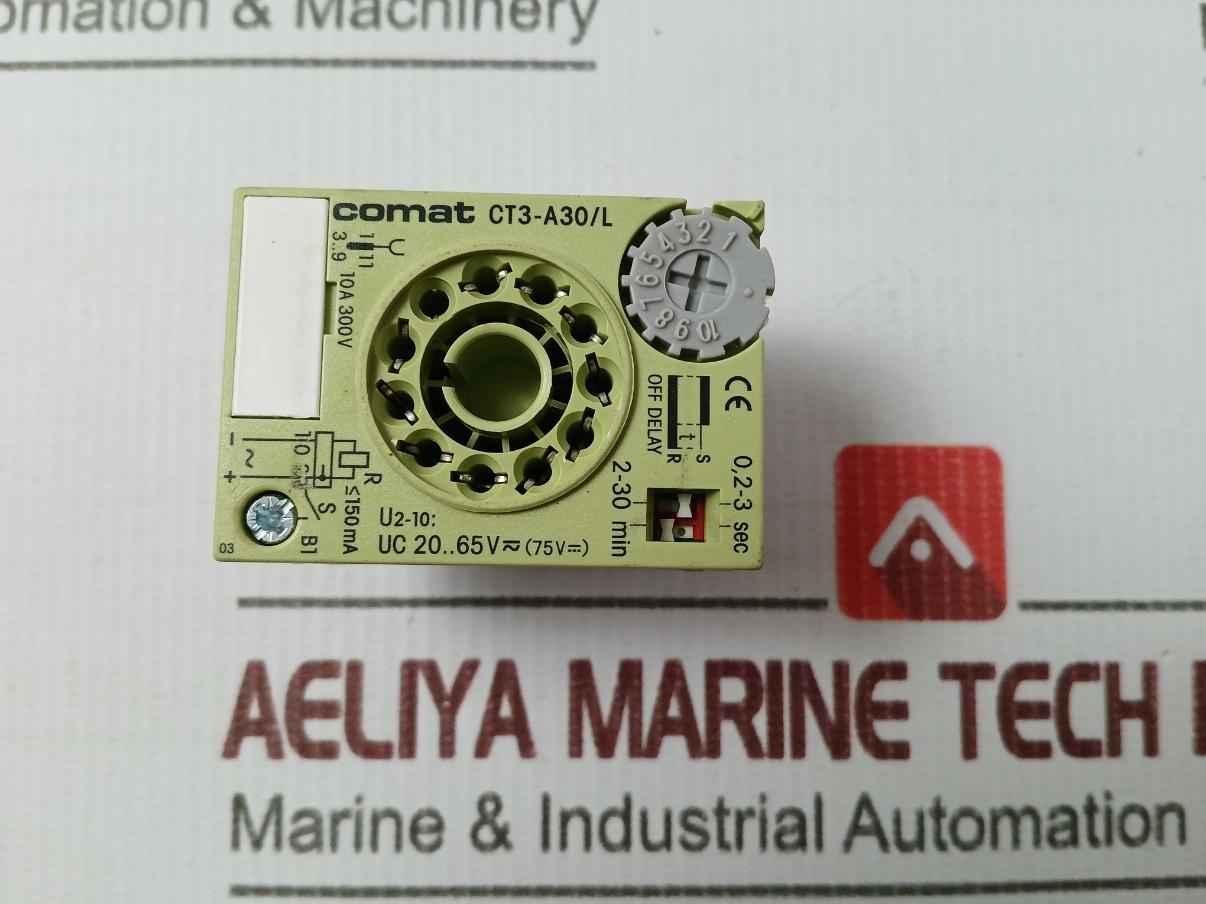 Comat Ct3-a30/L Time Relay 20–65Vac 0.2–3S 2–30Min