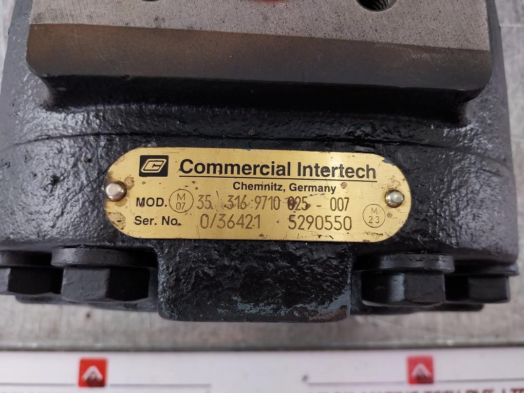 Commercial Intertech 35.316 9710 025-007 Hydraulic Pump 316 5030 002