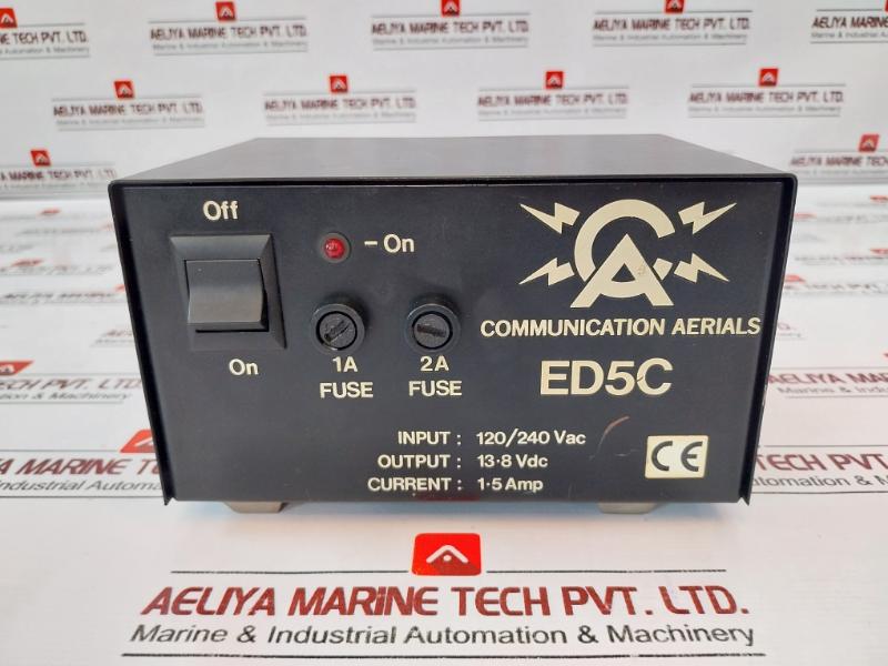 Communication Aerials Ed5C Power Supply 120/240 Vac 13.8 Vdc 1-5 Amp