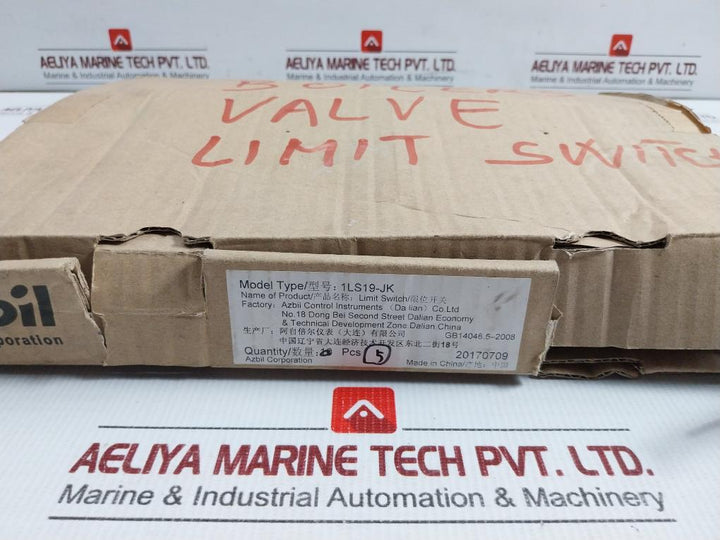 Compact Limit Switch 125 Vac Part No 0.1A 1Ls19-jk Azbil