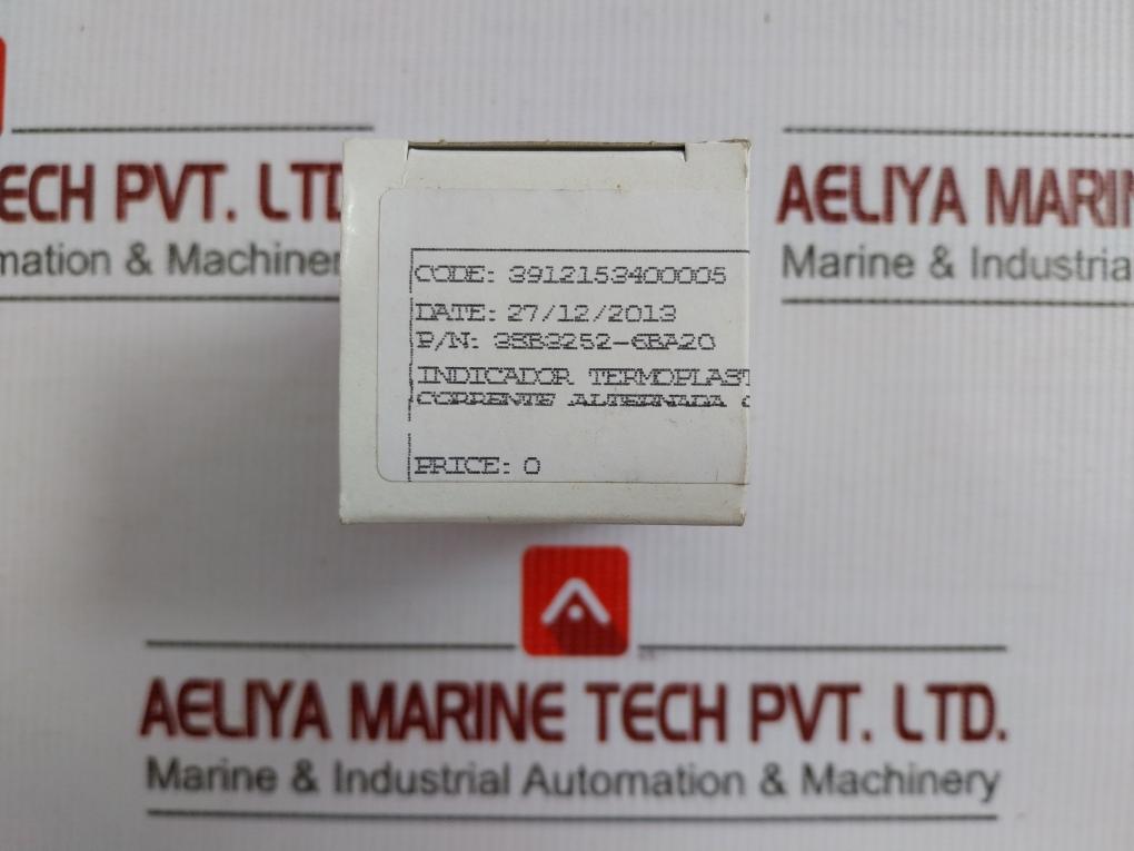 Compact Unit Round Indicator Light 230V Ac Siemens 3Sb3 252-6Ba20