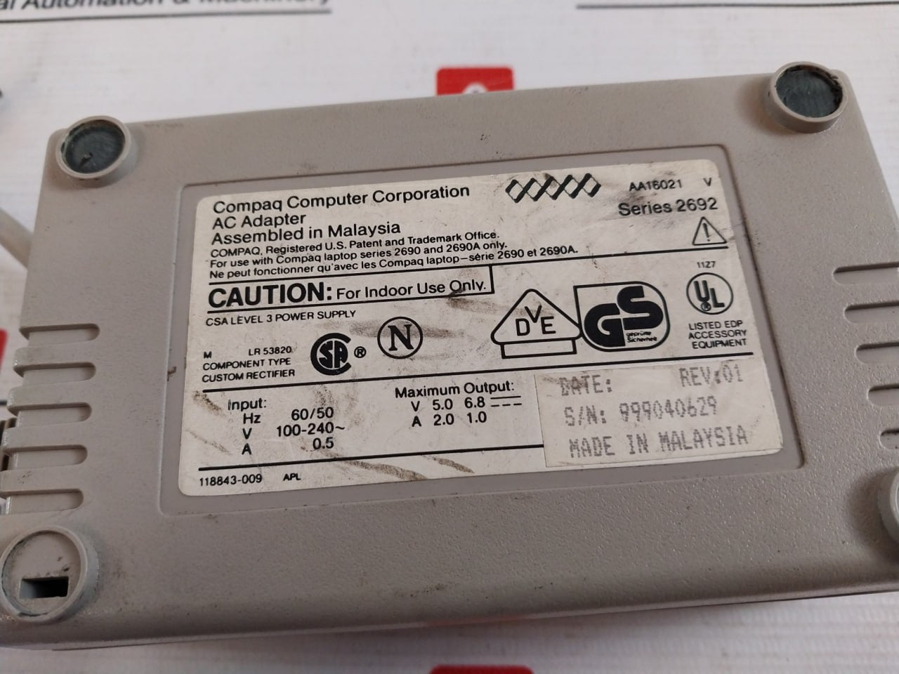 Compaq Aa16021 V Power Supply