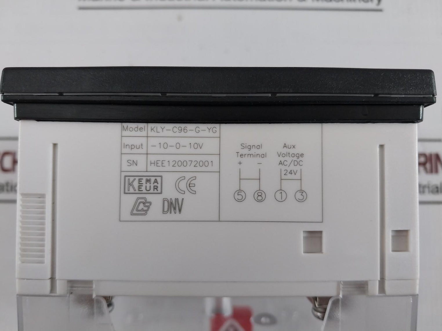 Complee Kly-c96-g-yg Rpm Meter Ac/Dc 24V Gb7676-98 Cat III/600V