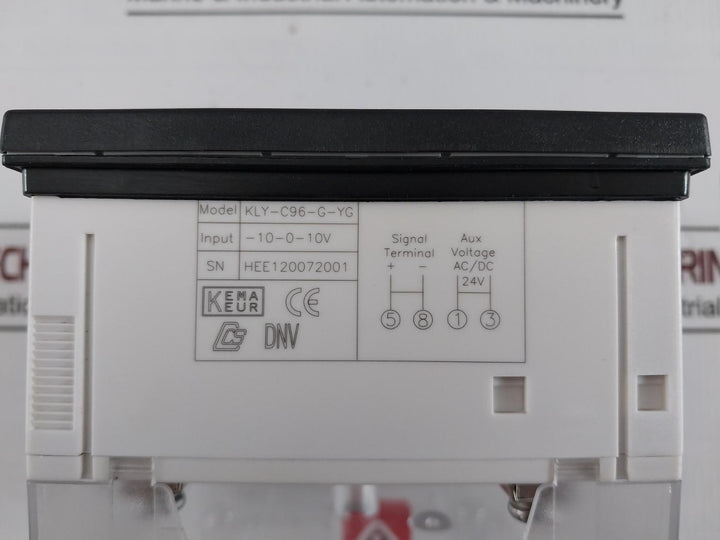 Complee Kly-c96-g-yg Rpm Meter Ac/Dc 24V Gb7676-98 Cat III/600V